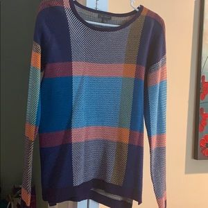 Plaid colorful sweater